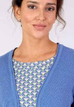 Strickmantel Emma - Royal Blue -Modekleidung 07 032410044282