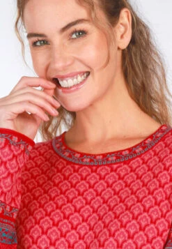 Lynette Tulip Bow - Rubin -Modekleidung 07 062410009501