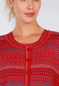 Strickjacke Renee Porcelain - Rubin -Modekleidung 07 062410014501