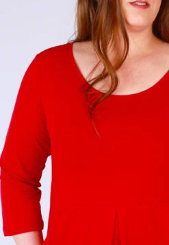 Kleid Jola Solid - Rubin -Modekleidung 07 082410058501