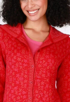 Strickmantel Britta - Rubin 12 Strickmantel Britta - Rubin -Modekleidung 07 082410065501