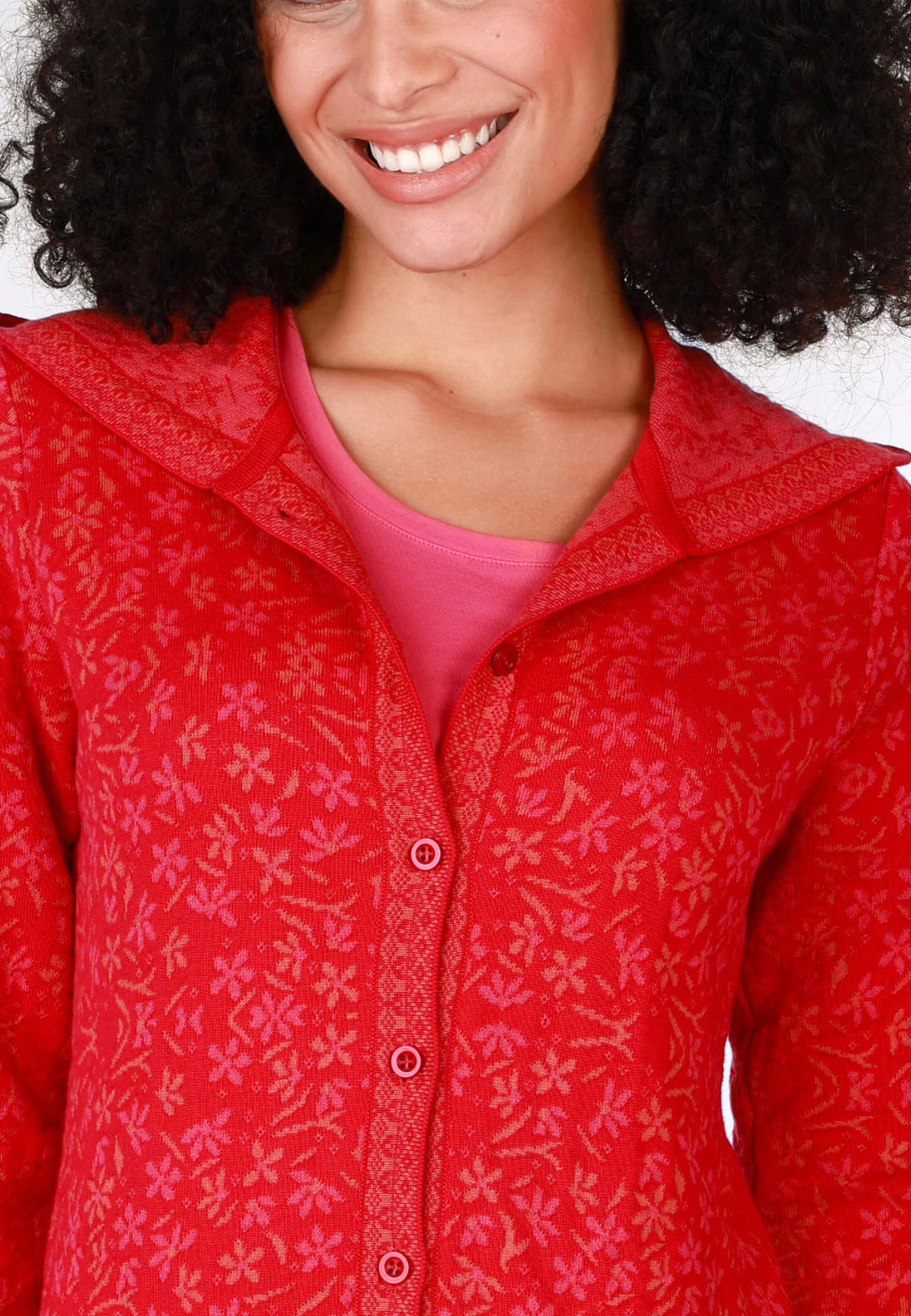 Strickmantel Britta - Rubin 7 Strickmantel Britta - Rubin – Bild 5