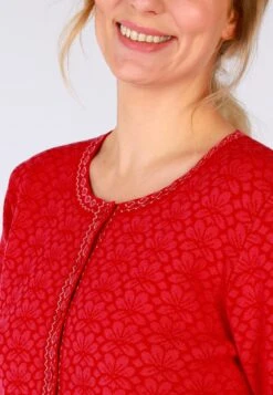 Strickjacke Hedie - Rubin -Modekleidung 07 082410068501