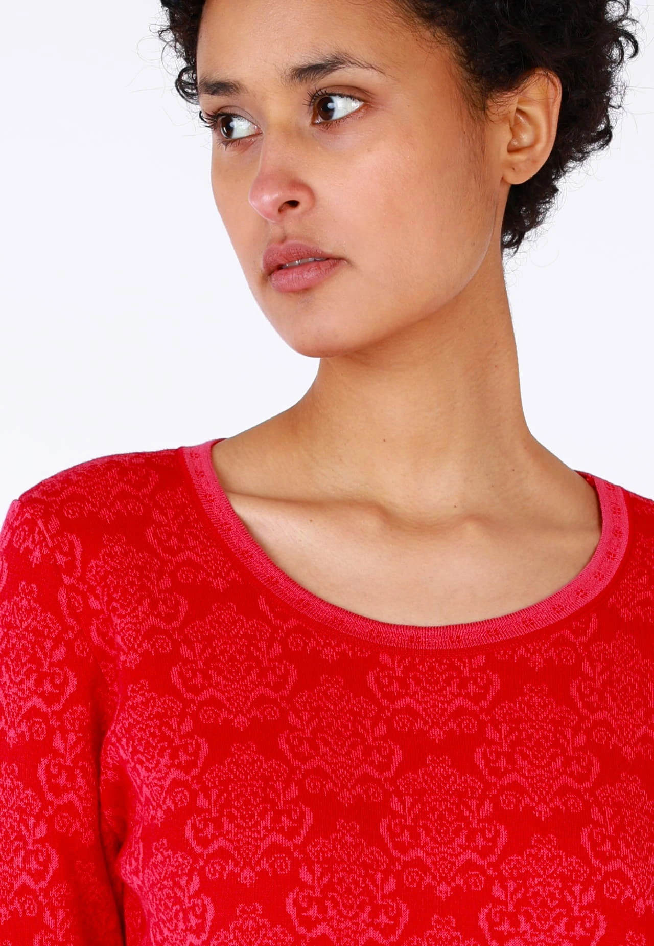 Strickpullover Annegret - Rubin 7 Strickpullover Annegret - Rubin – Bild 5