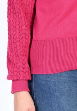 Strickjacke Bella - Magenta -Modekleidung 08 032310004483
