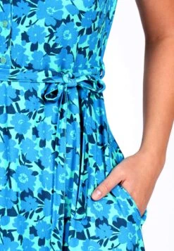 Kleid Tascha Poppy Flower - Pool -Modekleidung 08 032310015262