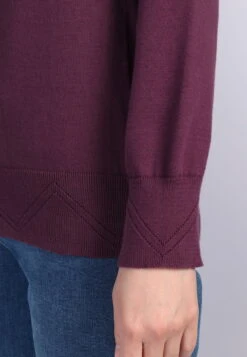 Strickpullover Alba - Plum -Modekleidung 08 032320050512