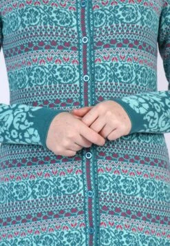 Mantel Fleurine Big Flower- Emerald -Modekleidung 08 062310004231