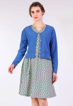 Kleid Tascha Flower Balloon - Royal Blue -Modekleidung 09 032410001282