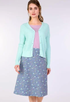 Rock Liska Flower Paisley - Royal Blue -Modekleidung 09 032410008282