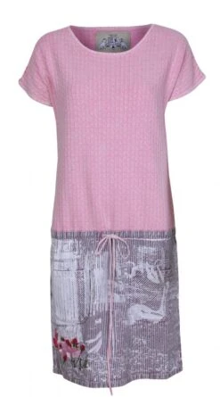 Piece Of Blue Damen Strickkleid Rosé