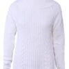 PIECE OF BLUE Damen Pullover Weiß -Modekleidung 1118 0174 0100