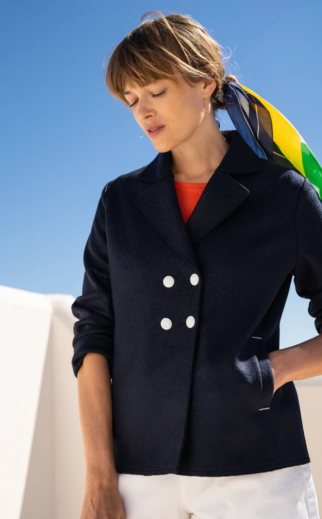 Saint James Damen Jacke 1316 Cabourg Walkjacke Dunkelblau 3 Saint James Damen Jacke 1316 Cabourg Walkjacke Dunkelblau