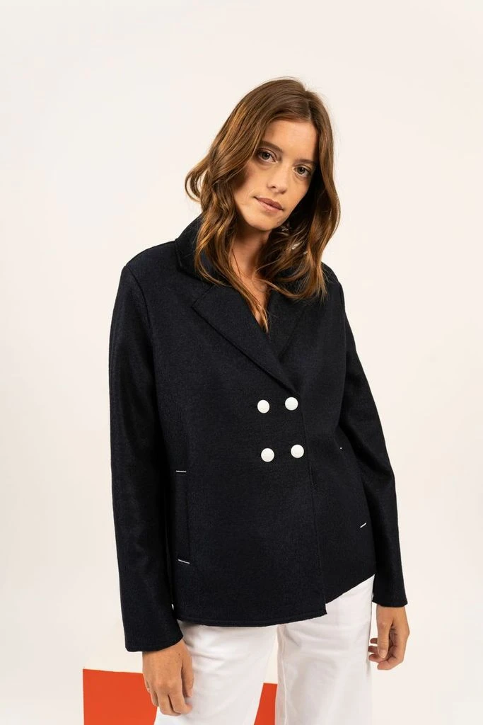 Saint James Damen Jacke 1316 Cabourg Walkjacke Dunkelblau 4 Saint James Damen Jacke 1316 Cabourg Walkjacke Dunkelblau – Bild 2