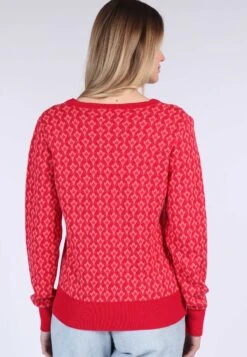 Strickjacke Tatume - Rubin -Modekleidung 13 032310007501