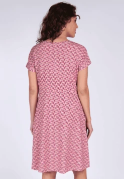 Kleid Meghan Spring Feather - Magenta -Modekleidung 13 032310030483