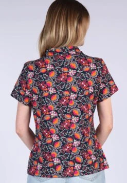 Bluse Cylita Oriental Flower - Navy -Modekleidung 13 032310043311