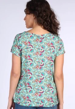 T-Shirt Tal Oriental Flower - Pool -Modekleidung 13 032310044262