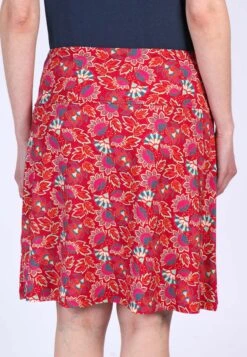 Rock Denise Oriental Flower - Rubin -Modekleidung 13 032310045501