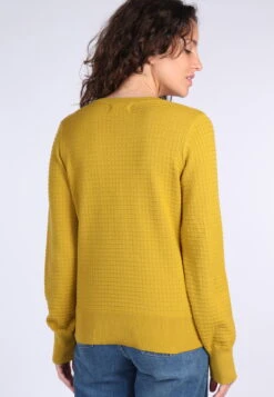Strickjacke Manon - Dark Yellow -Modekleidung 13 032320052114