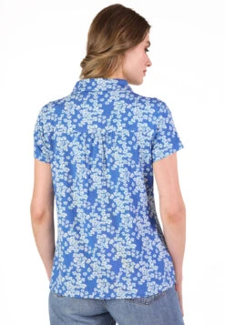 Bluse Andy Cherry Blossom - Royal Blue -Modekleidung 13 032410033282