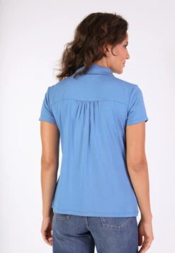 Bluse Andyra Solid - Royal Blue -Modekleidung 13 032410036282