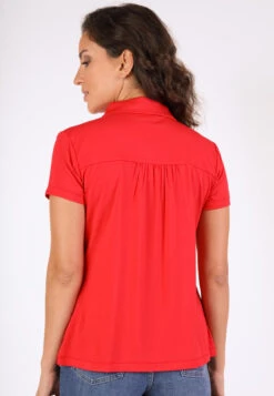 Bluse Andyra Solid - Poppy -Modekleidung 13 032410036489