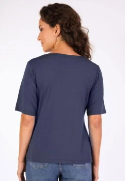 T-Shirt Constantina Solid - Navy -Modekleidung 13 032410037311