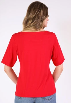 T-Shirt Constantina Solid - Poppy -Modekleidung 13 032410037489