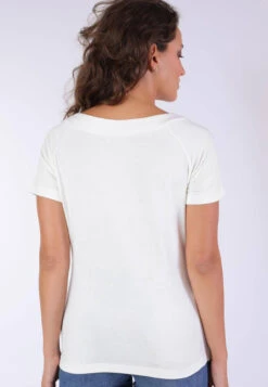 T-Shirt Zoe Solid - Ivory -Modekleidung 13 032410038100