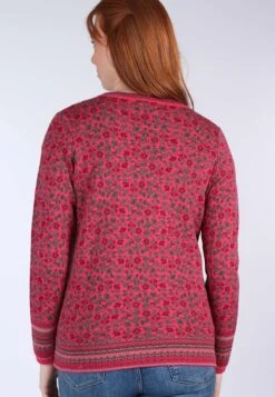 Strickjacke Christi Blossom - Pink -Modekleidung 13 062320007505