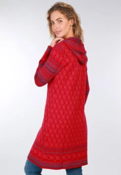 Strickkleid Benja Rose - Rubin -Modekleidung 13 062410004501