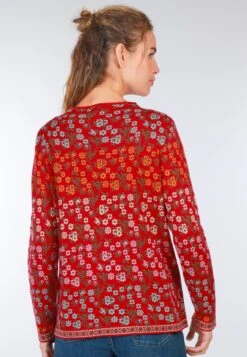 Pullover Sofia Millefleurs - Rubin -Modekleidung 13 062410011501