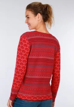 Strickjacke Renee Porcelain - Rubin -Modekleidung 13 062410014501