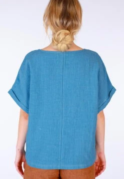 Bluse Arlyn - Swedish Blue -Modekleidung 13 082410018312