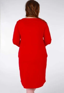 Kleid Jola Solid - Rubin -Modekleidung 13 082410058501