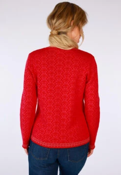 Strickjacke Hedie - Rubin -Modekleidung 13 082410068501