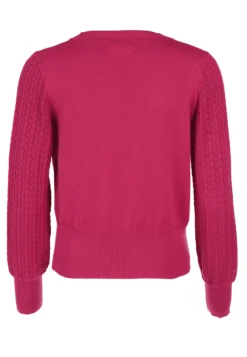 Strickjacke Bella - Magenta -Modekleidung 14 032310004483