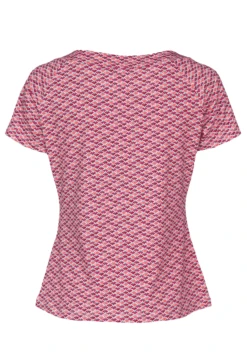 T-Shirt Zoe Spring Feather - Magenta -Modekleidung 14 032310033483