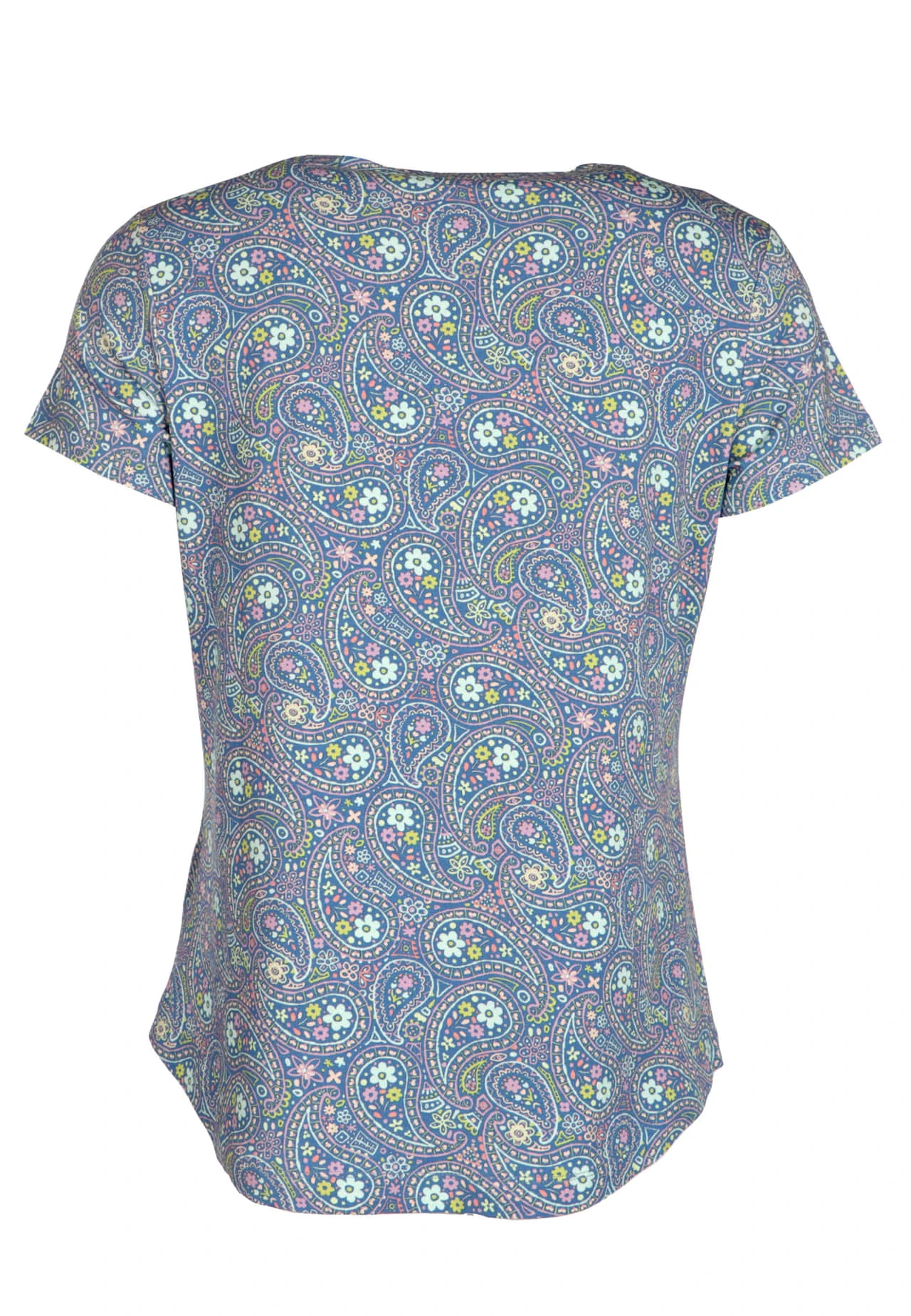 T-Shirt Endis Flower Paisley - Royal Blue 9 T-Shirt Endis Flower Paisley - Royal Blue – Bild 7