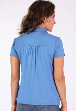 Bluse Andyra Solid - Royal Blue -Modekleidung 14 032410036282