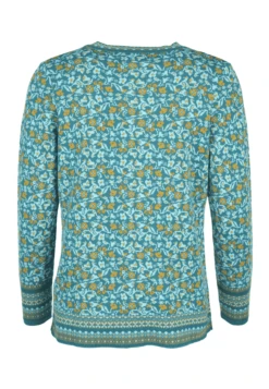 Strickjacke Christi Blossom - Emerald -Modekleidung 14 062320007231