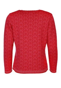 Strickjacke Hedie - Rubin -Modekleidung 14 082410068501