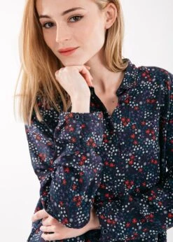 Saint James Da. Bluse Blumenprint -Modekleidung 3019 9w 2 amiral multico maelys ml1