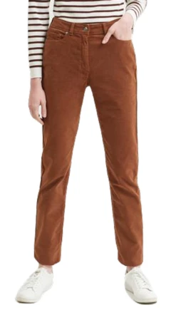 Saint James Damen 5 Pocket Jeans Braun