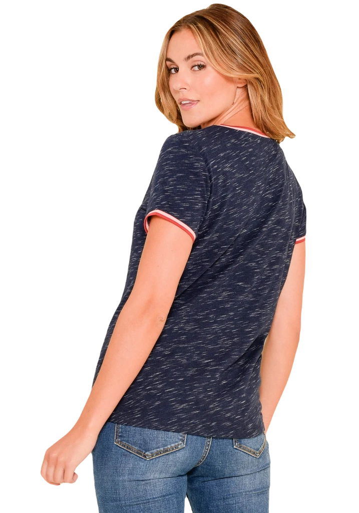 Brakeburn Shirt Tipped Space Dye Tee 4 Brakeburn Shirt Tipped Space Dye Tee – Bild 2