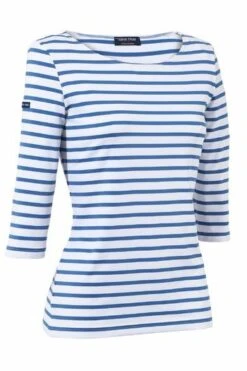 Saint James Da. Bretagne Shirt 3/4 Arm Garde Cote -Modekleidung 5498 Saint James Garde Cote neige gitane