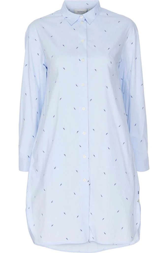 Sea Ranch Maritimes Damen Blusenkleid Mit Vogel Print Und Superdünnen Streifen 4 Sea Ranch Maritimes Damen Blusenkleid Mit Vogel Print Und Superdünnen Streifen – Bild 2