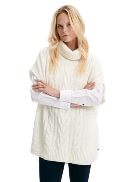 Red Green Damen Poncho