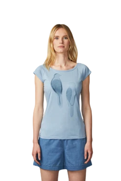 Päälä Damen Bambus Shirt Vögel